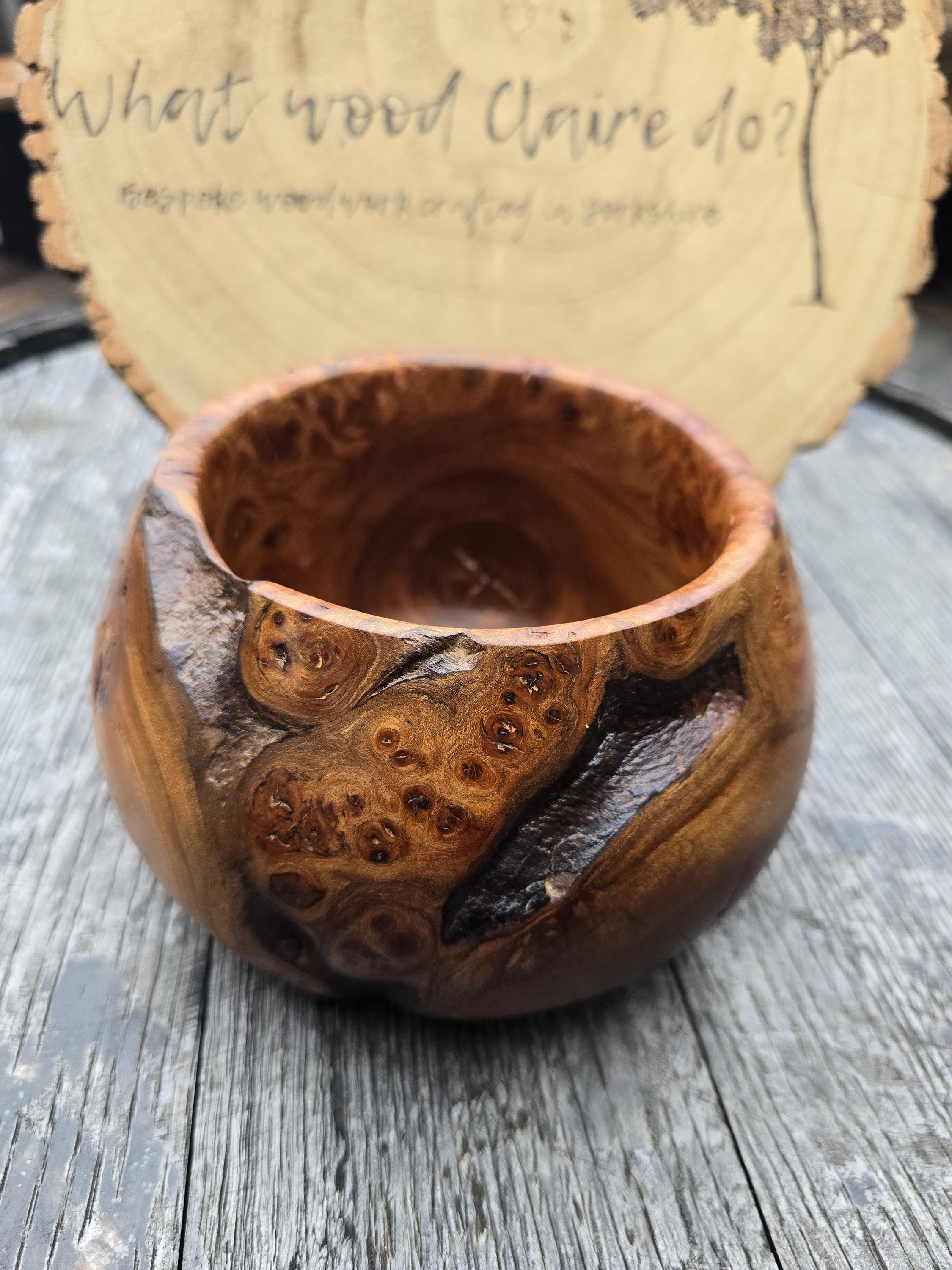 Burr elm bowl