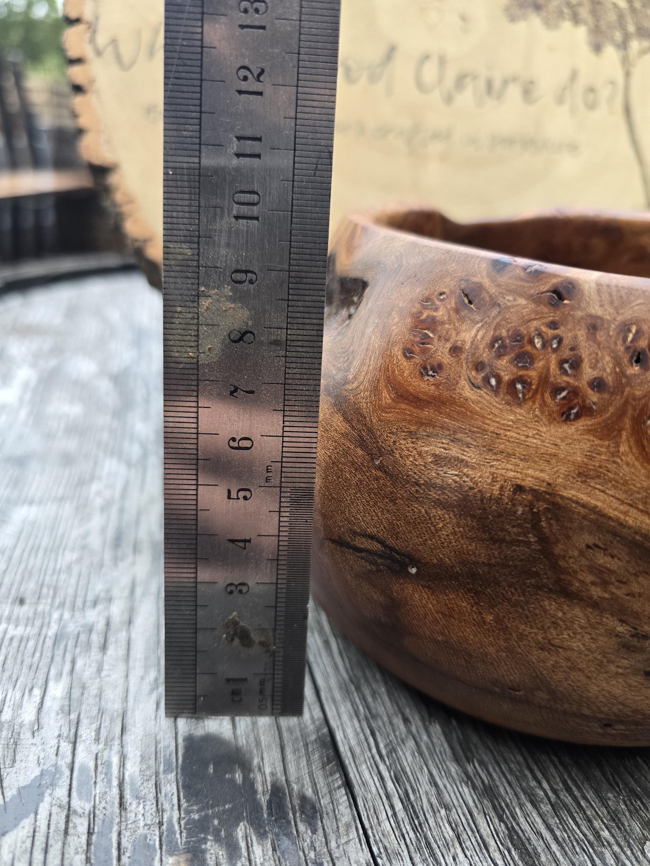 Burr elm bowl