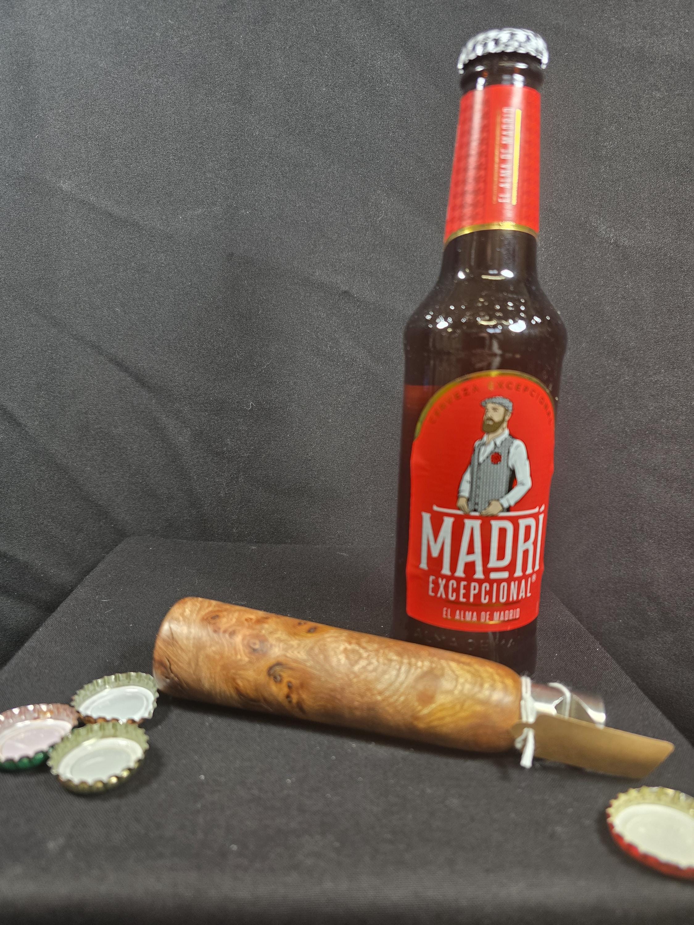 Handturned Elm Burr Bottle Opener