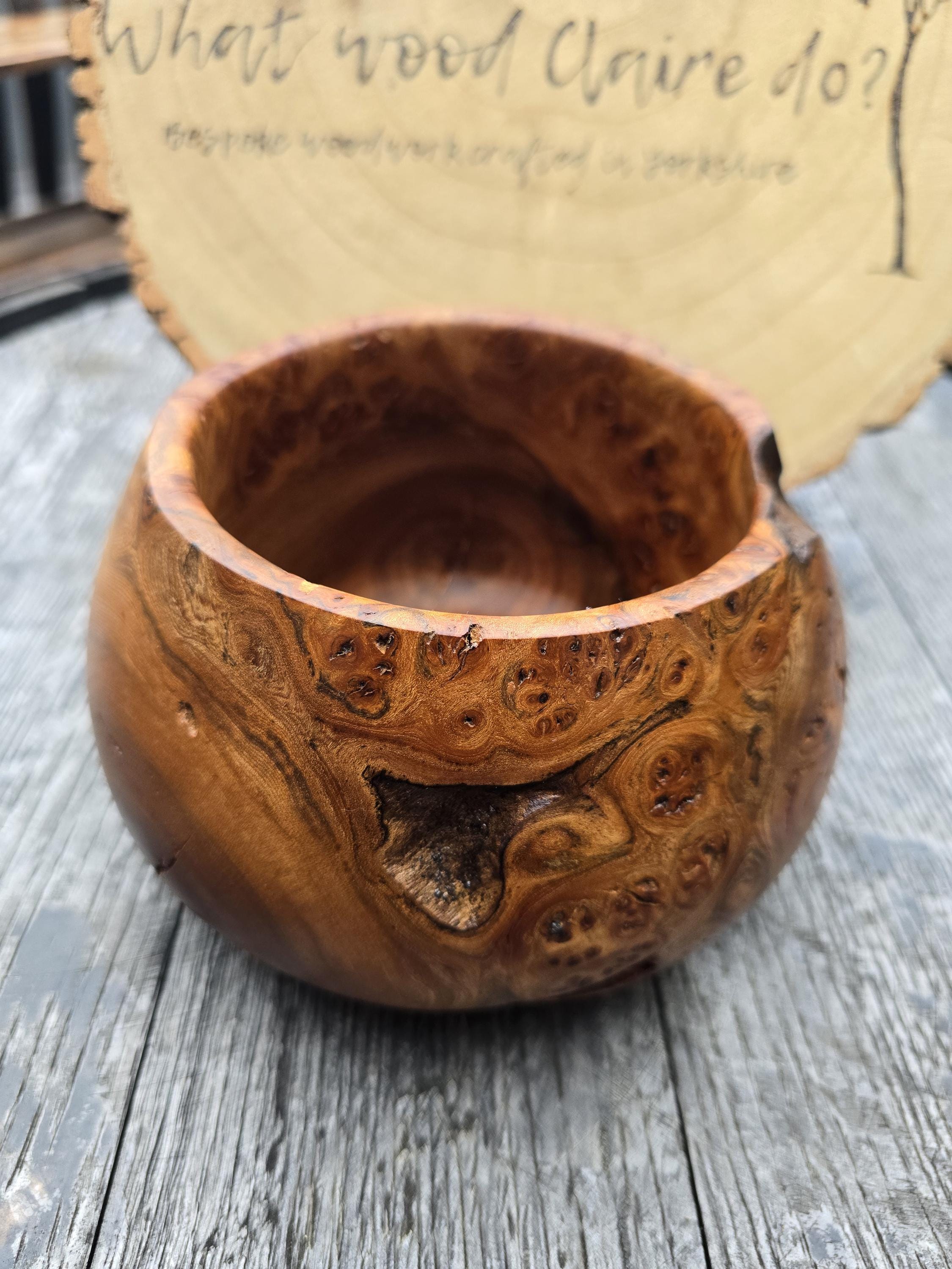 Burr elm bowl