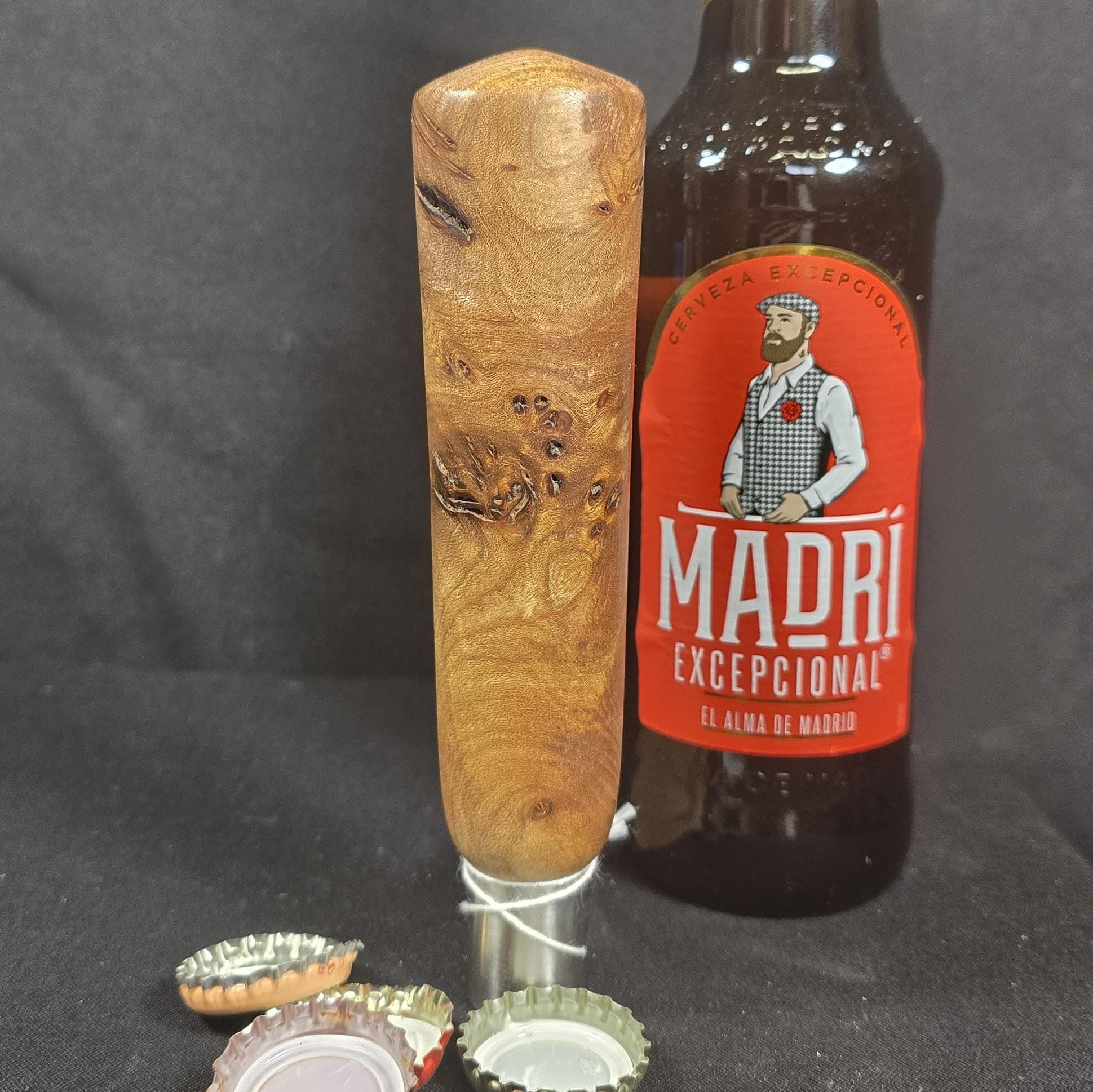 Handturned Elm Burr Bottle Opener