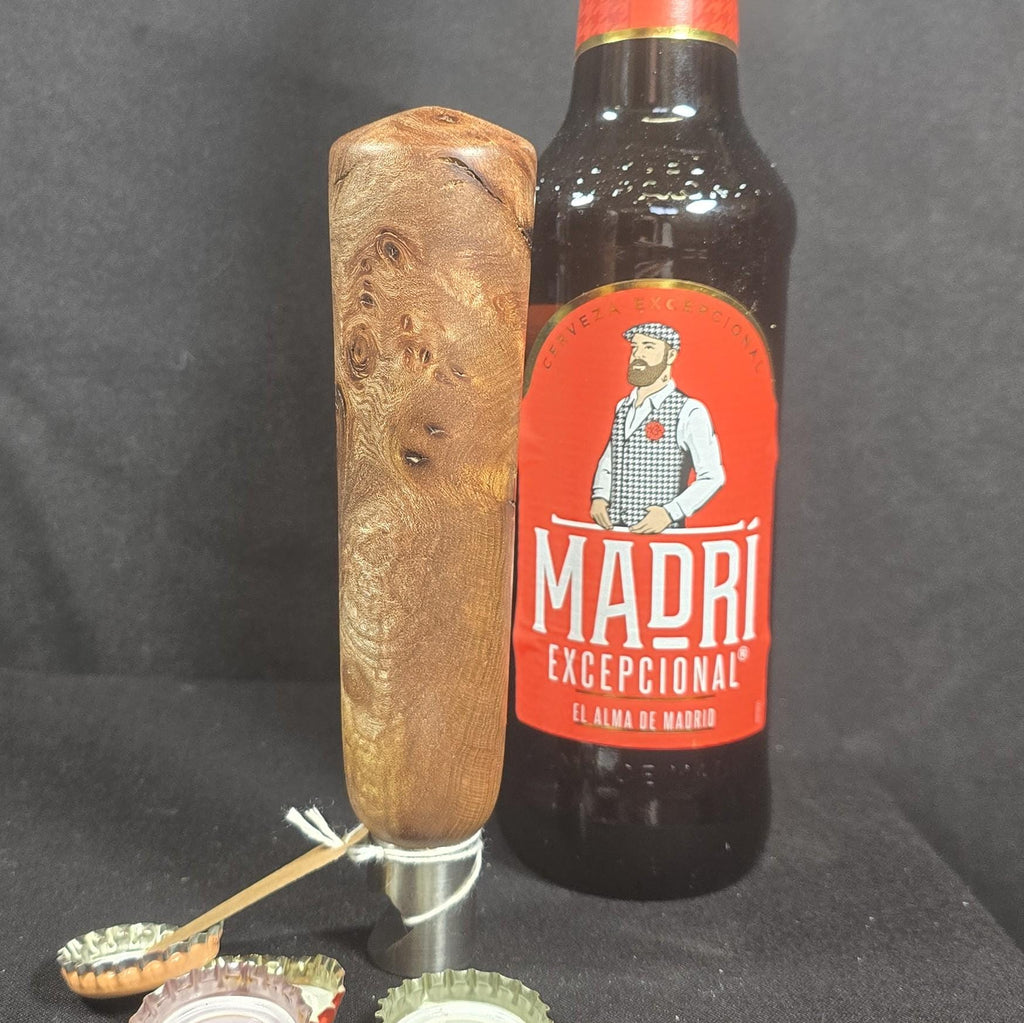 Handturned Elm Burr Bottle Opener