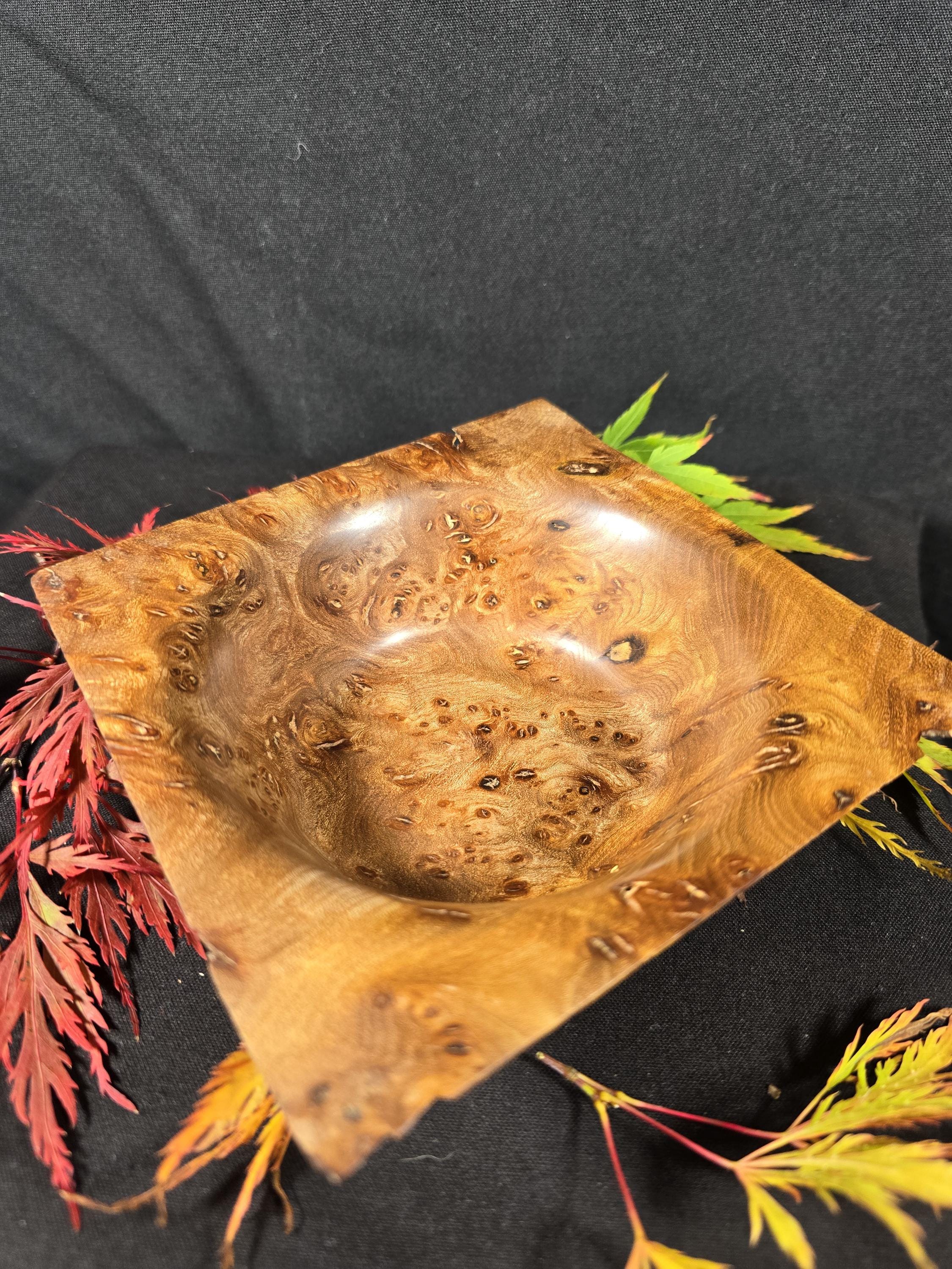 Square Elm Burr Bowl
