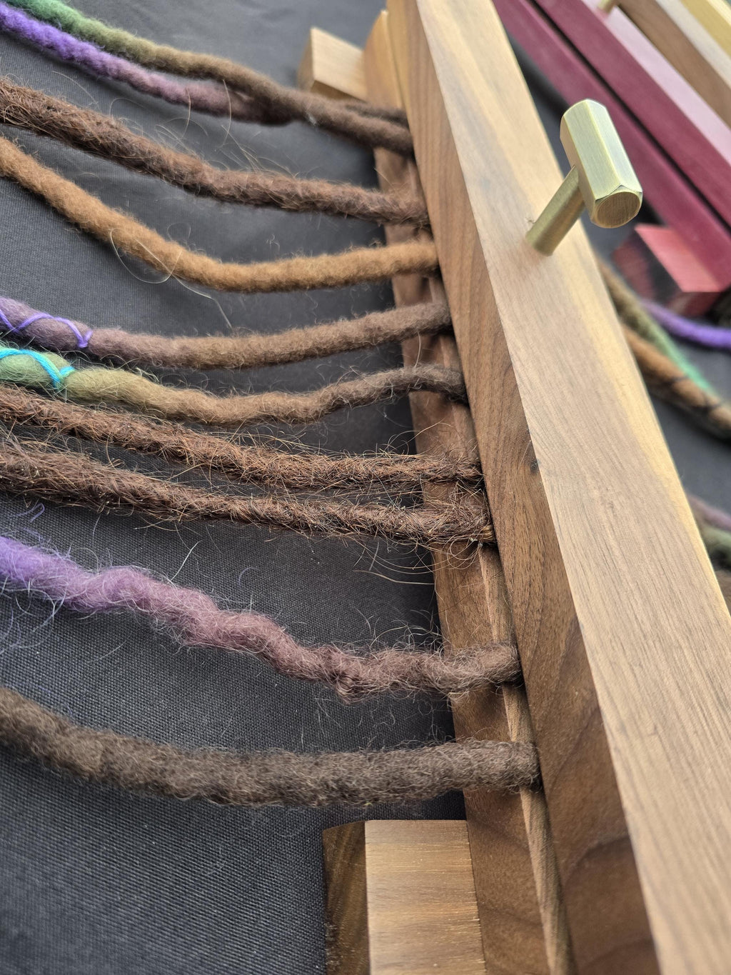 Wooden dreadlock making tool