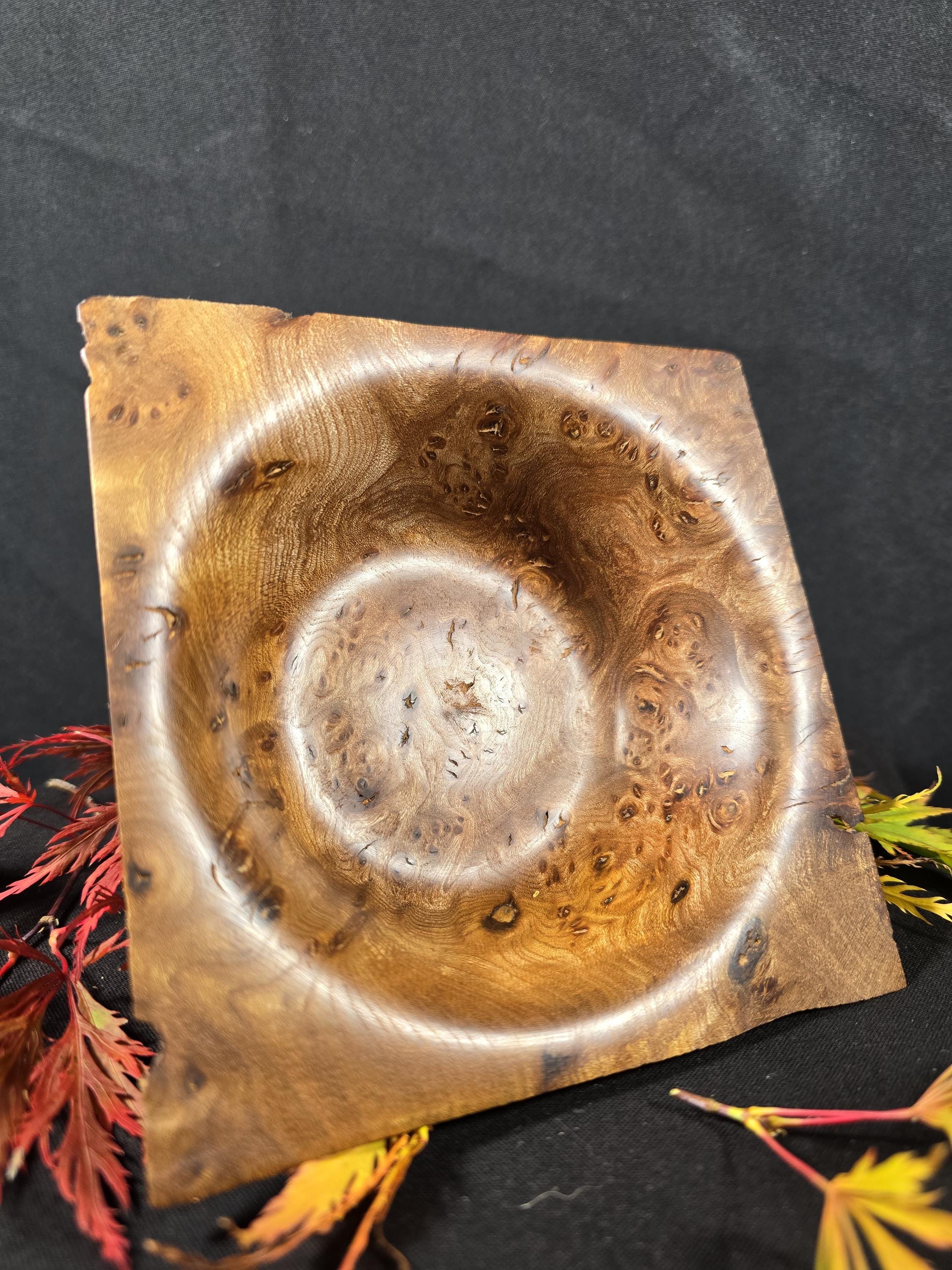Square Elm Burr Bowl