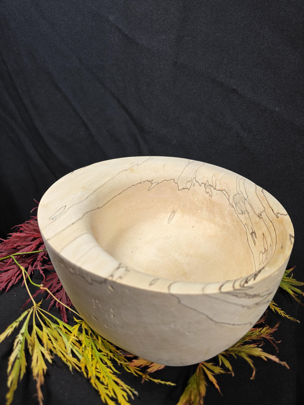 Spalted Beech Handturned Big Bowl