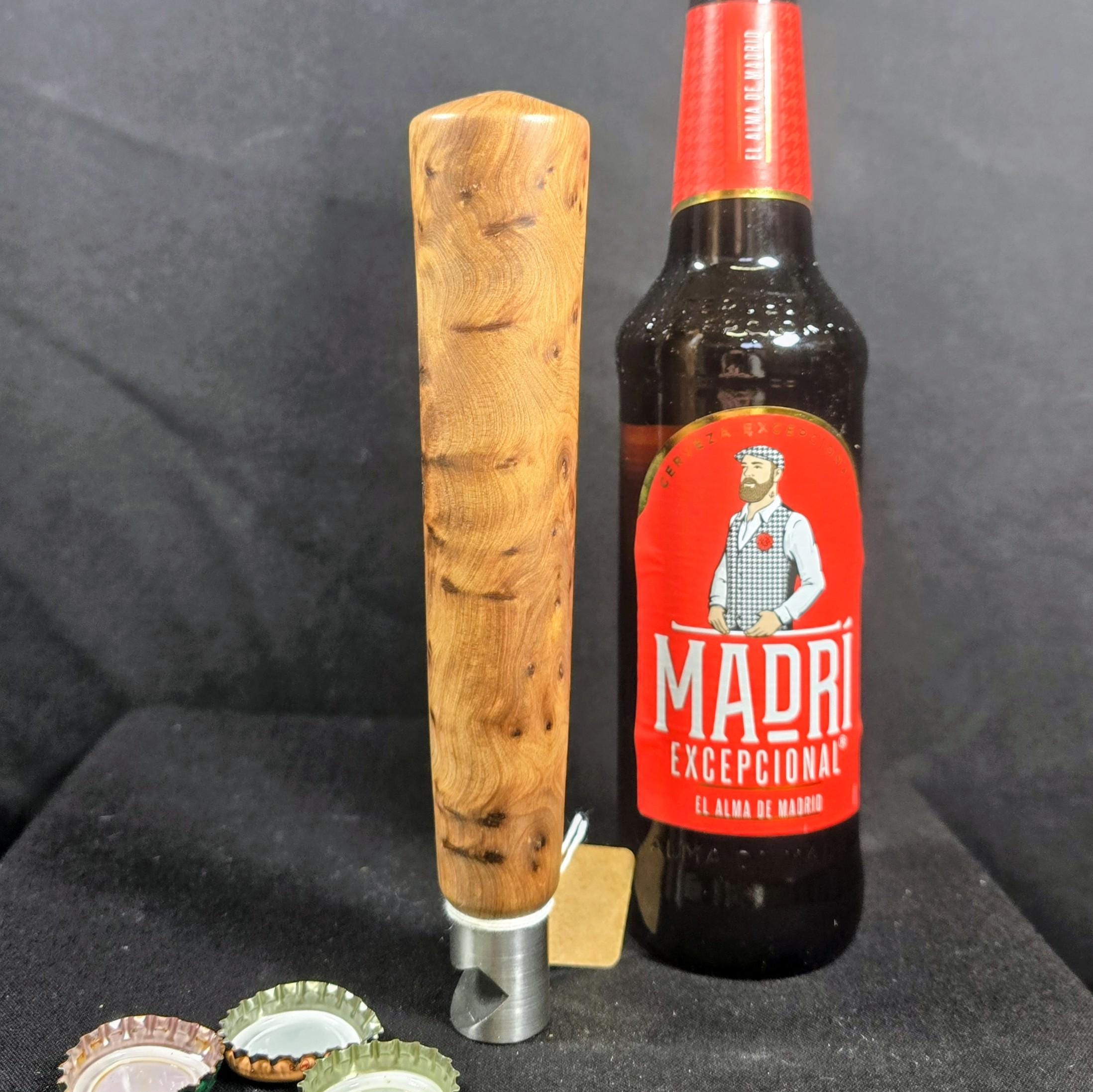 Handturned Thuya Burr Bottle Opener