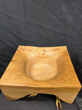 Square oak burr bowl