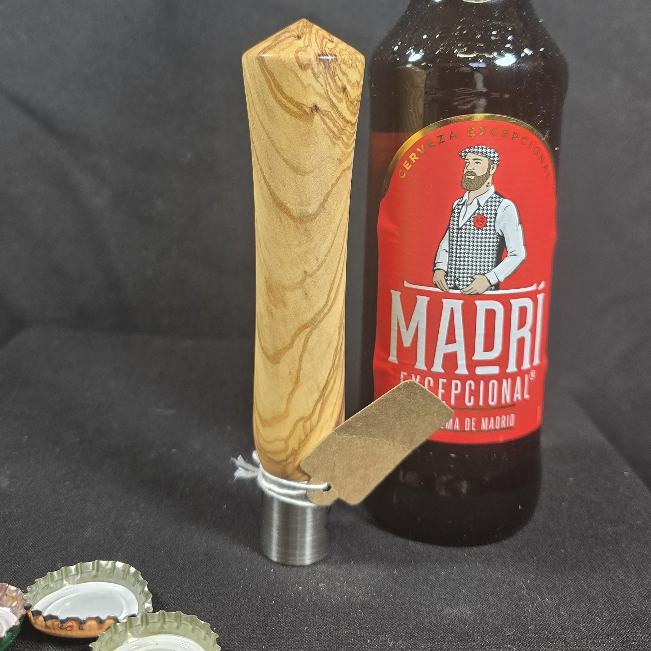 Handturned Olive Wood Bottle Opener