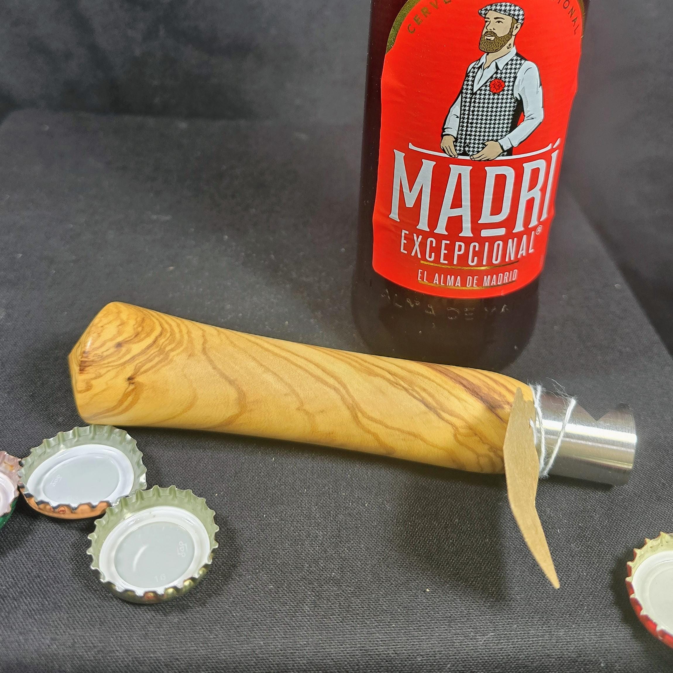 Handturned Olive Wood Bottle Opener