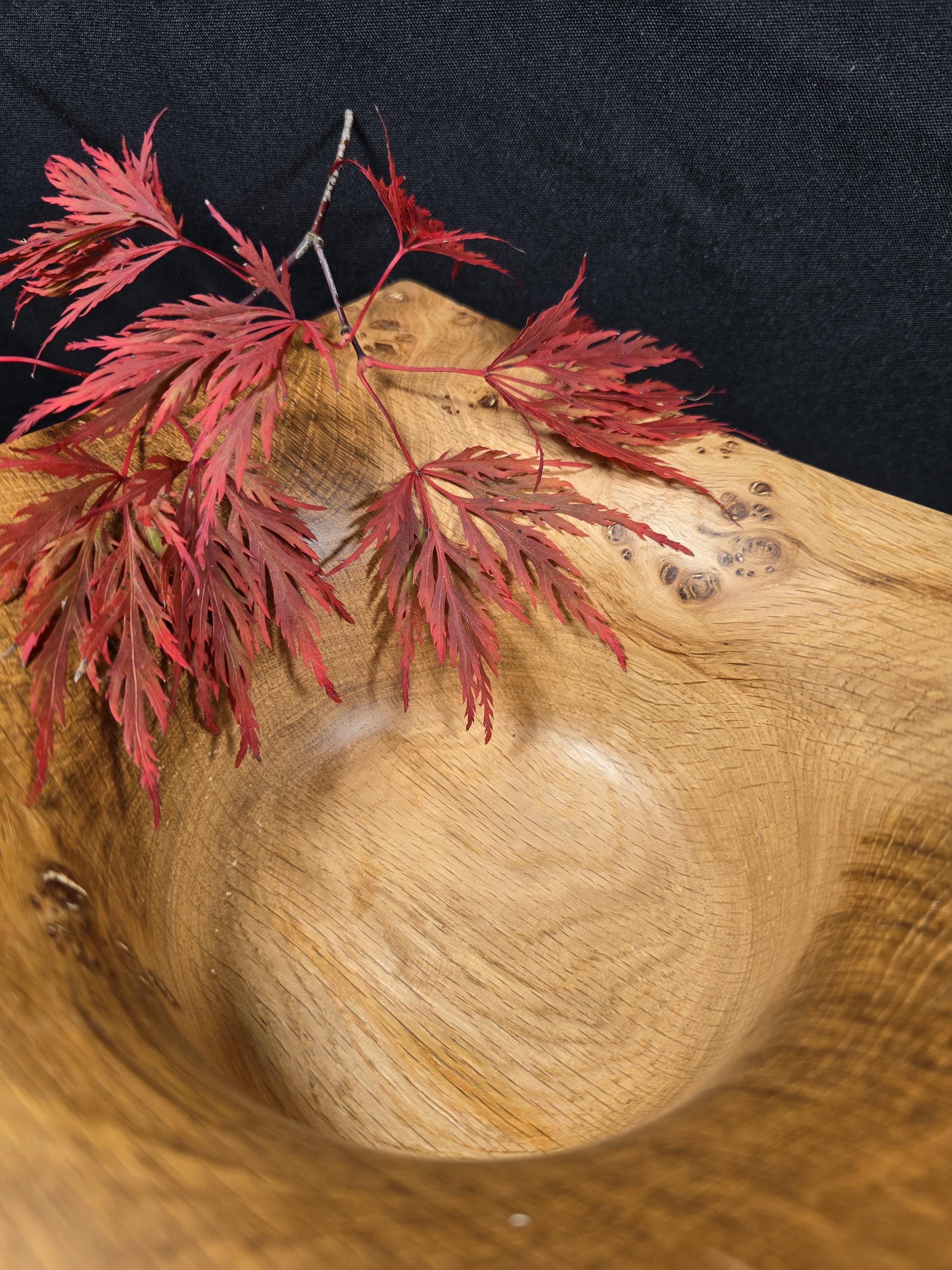 Square oak burr bowl