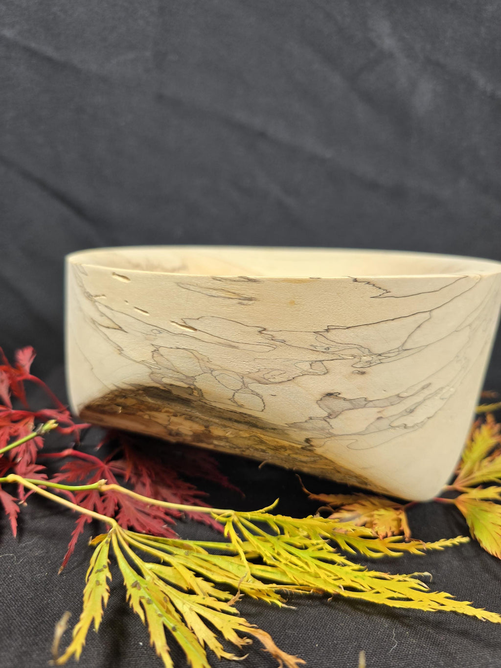 Spalted Beech Handturned Big Bowl