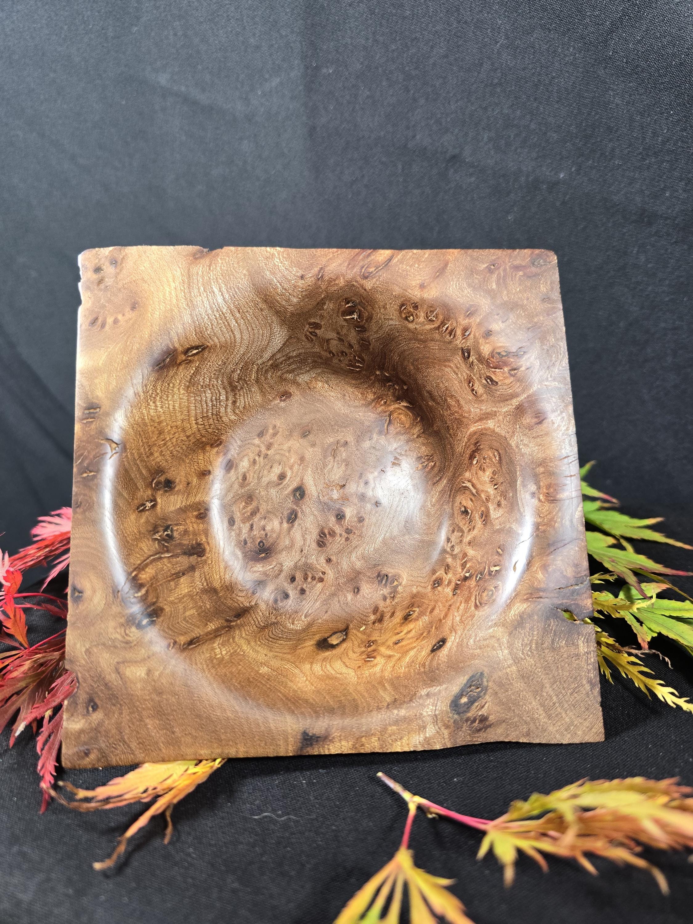 Square Elm Burr Bowl