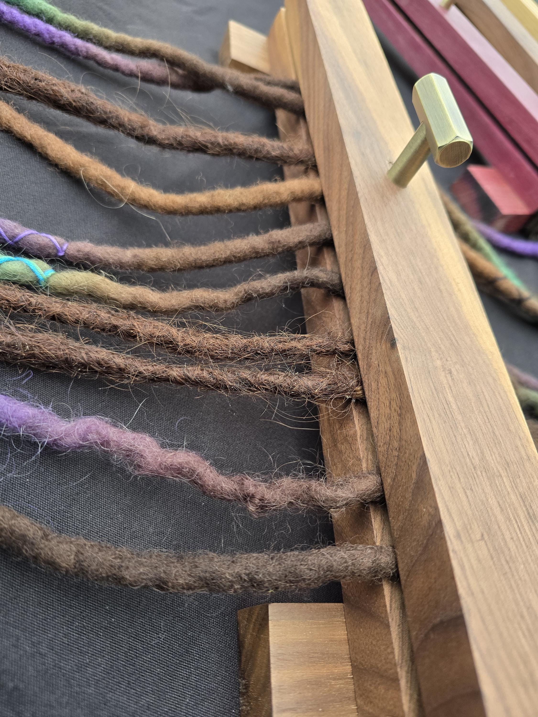 Wooden dreadlock making tool