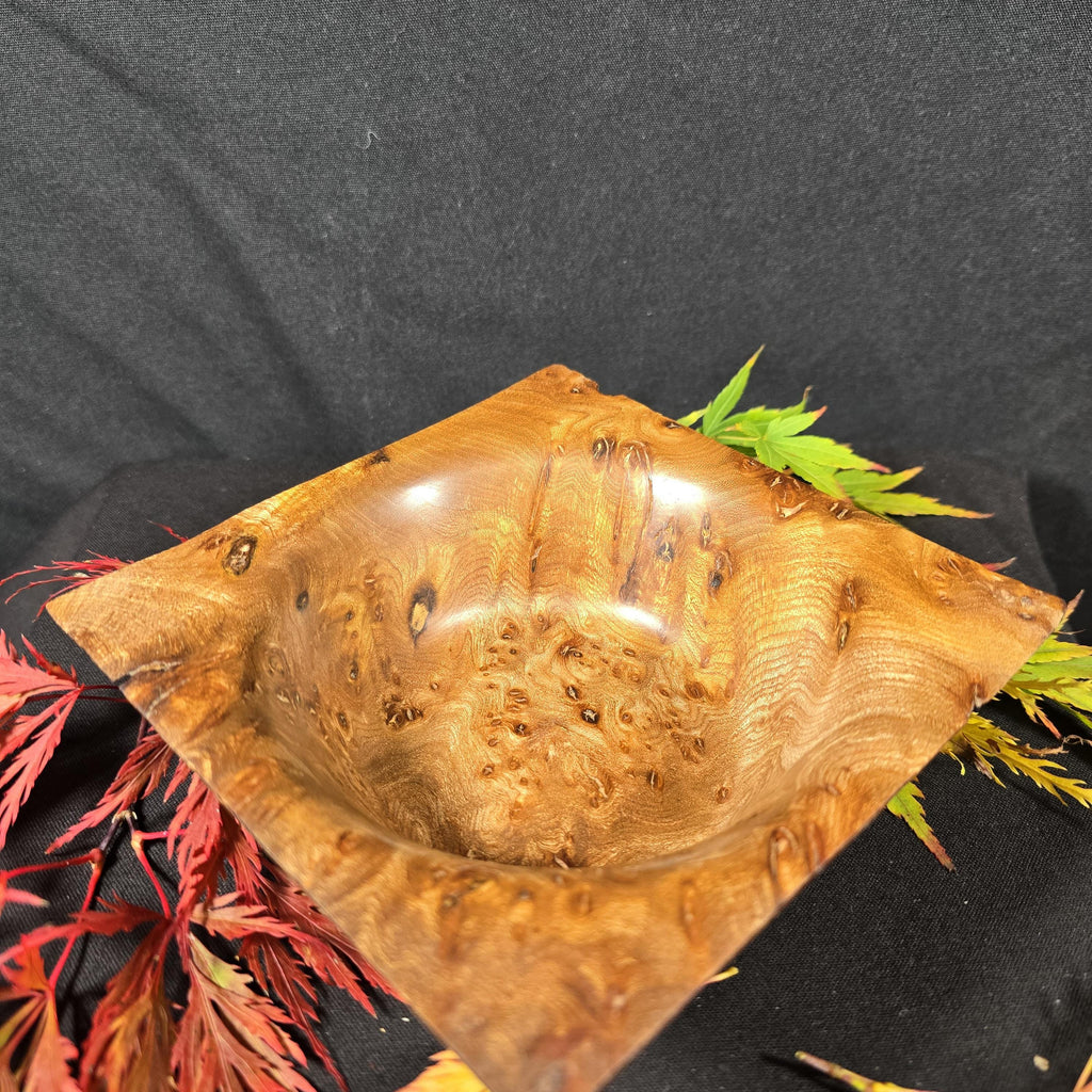 Square Elm Burr Bowl