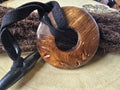 Handcrafted Elm Wood Dreadlock Tie: Natural Hair Accessory