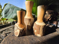 Yew bud vases trio