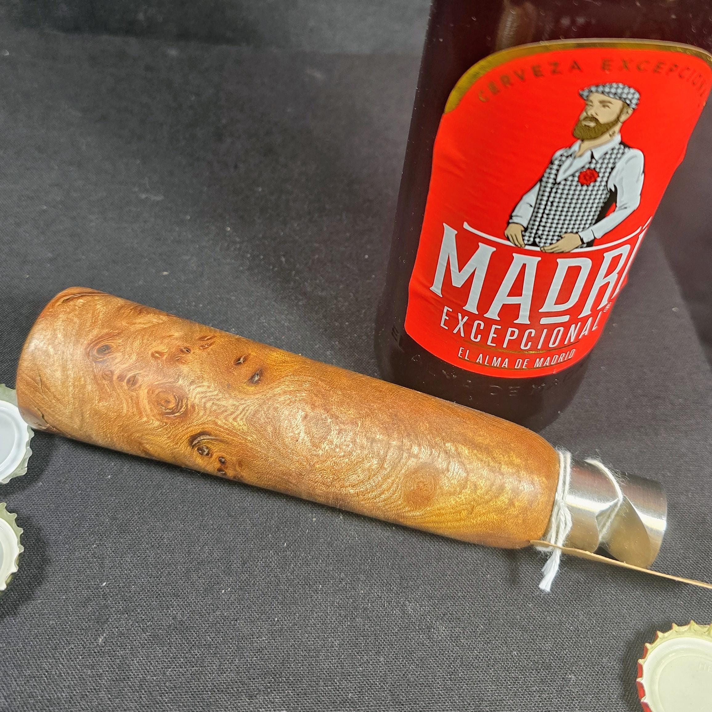 Handturned Elm Burr Bottle Opener