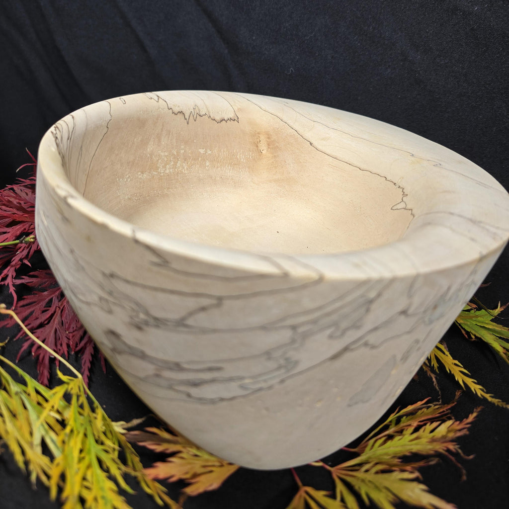 Spalted Beech Handturned Big Bowl