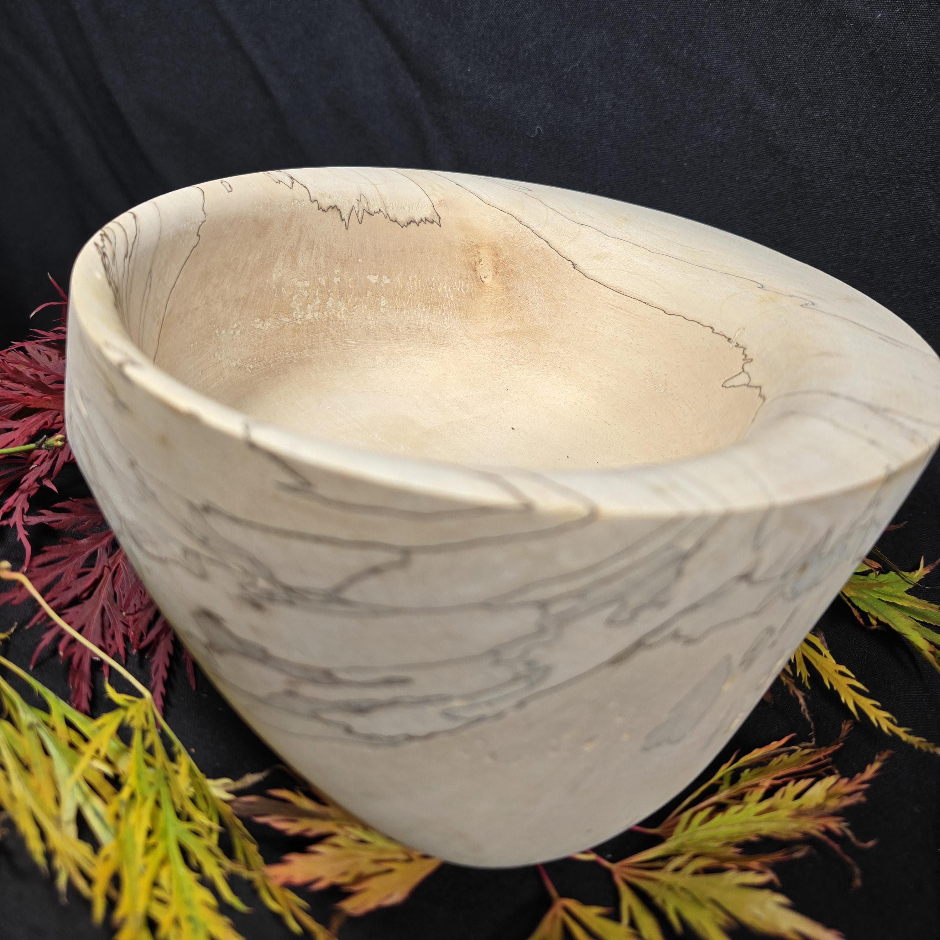 Spalted Beech Handturned Big Bowl