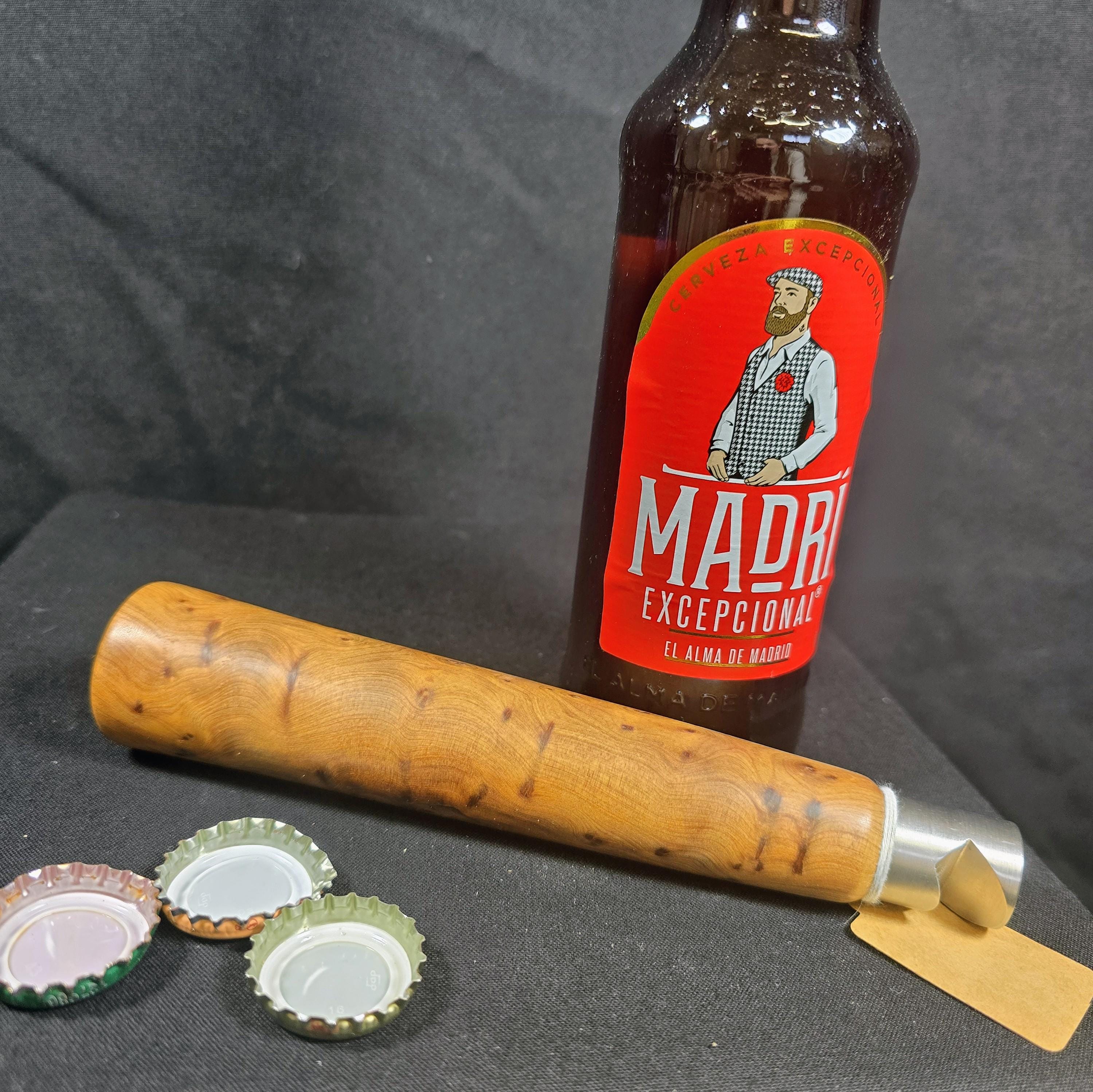 Handturned Thuya Burr Bottle Opener