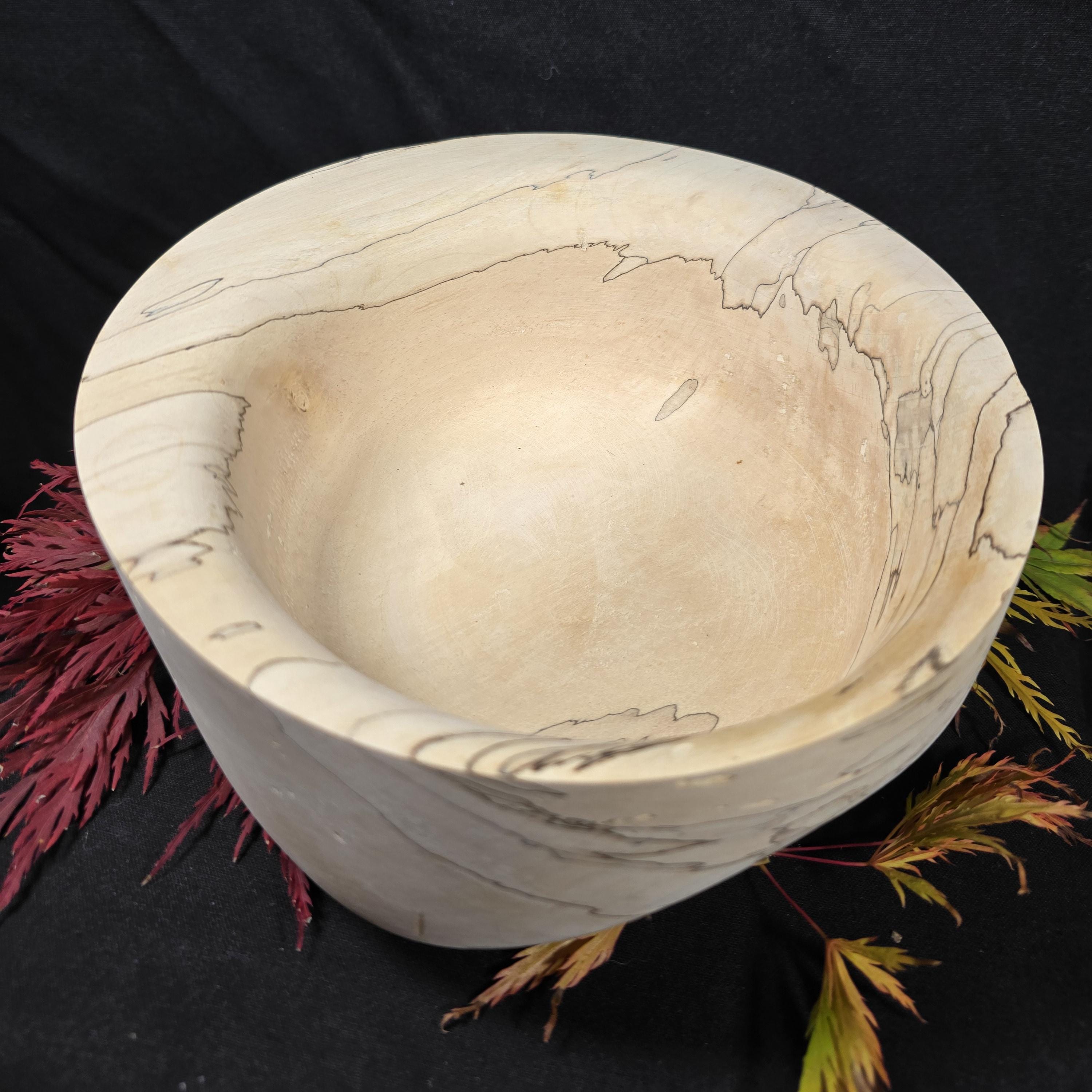 Spalted Beech Handturned Big Bowl