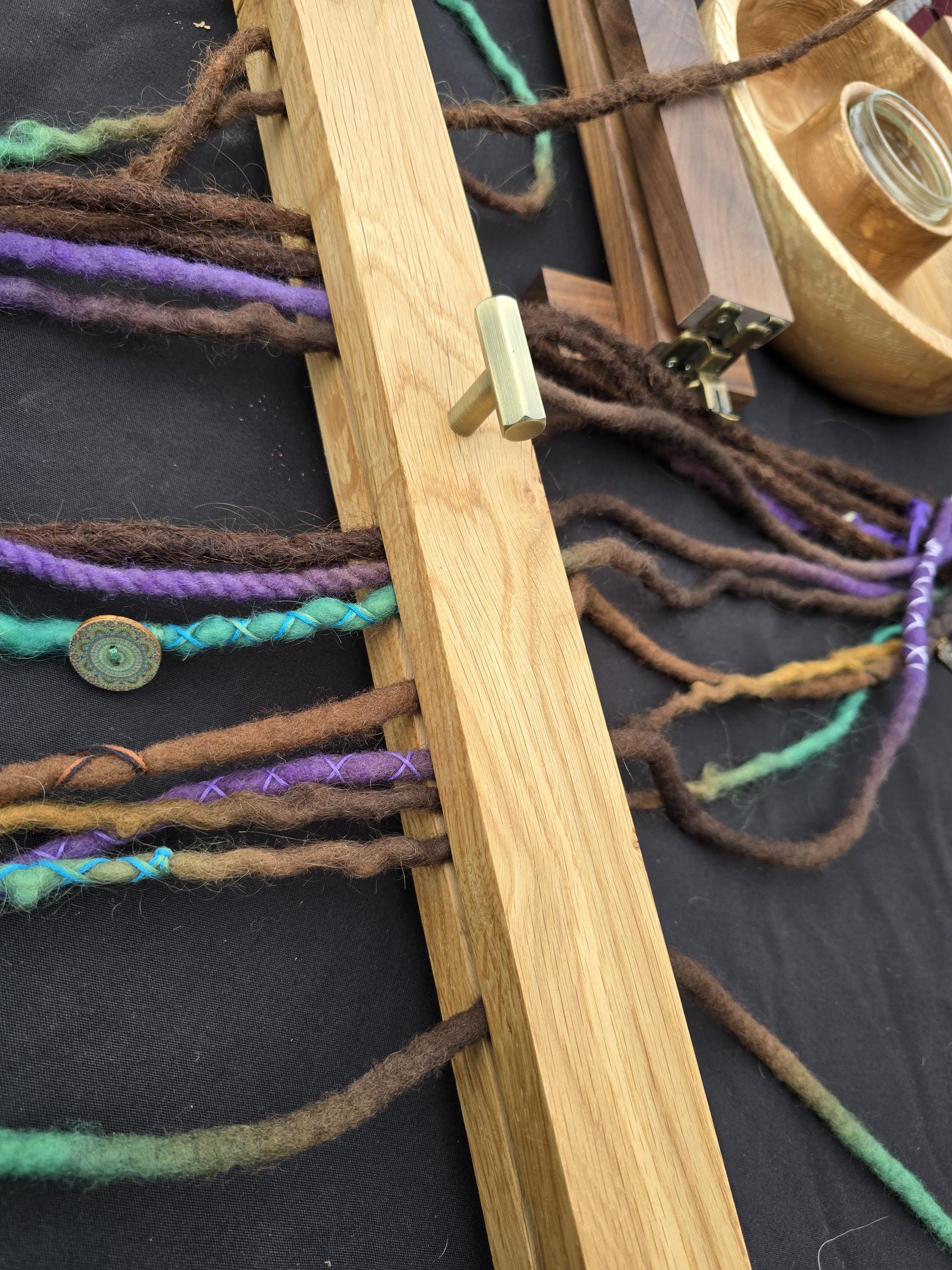 Wooden dreadlock making tool