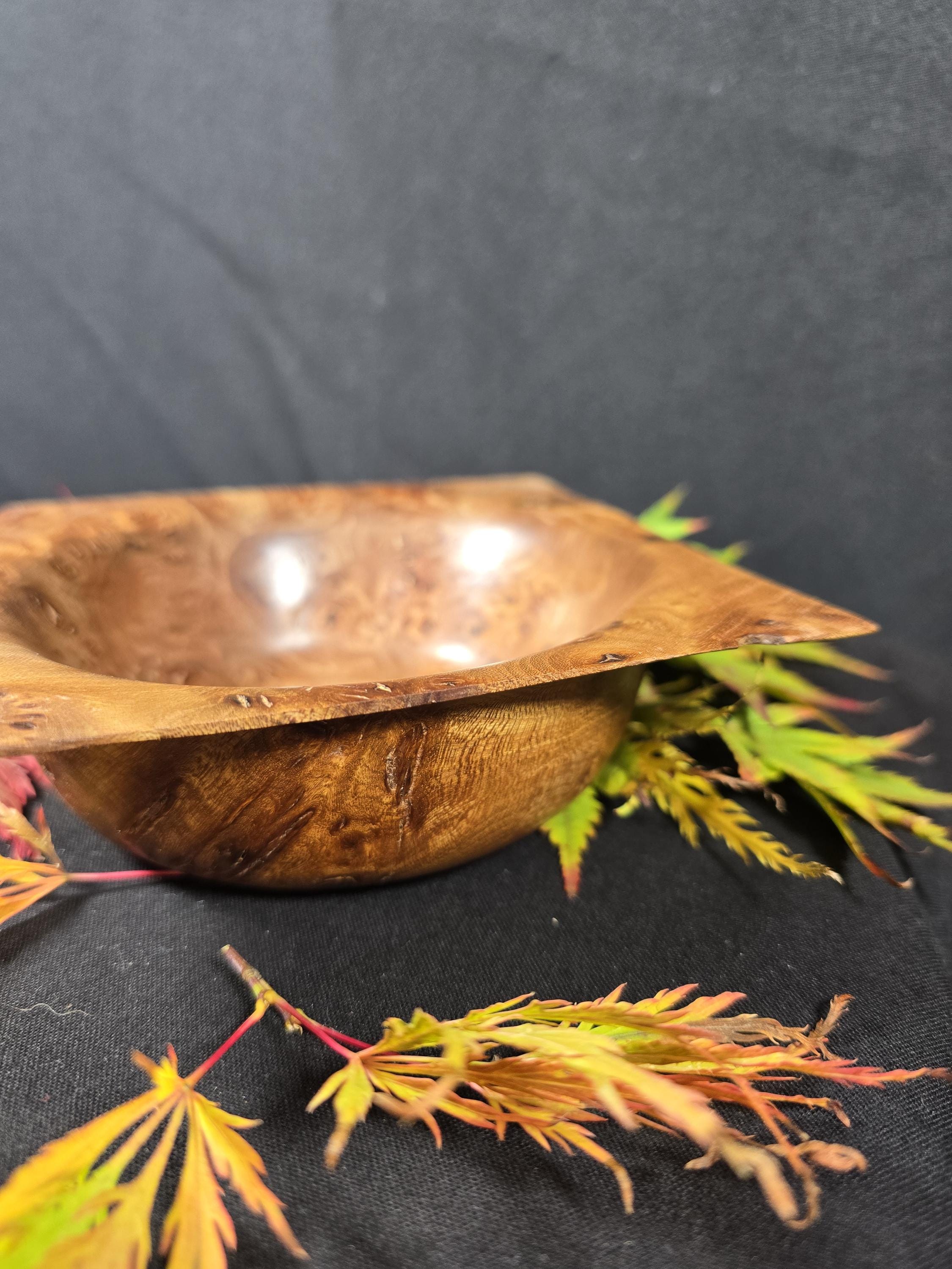 Square Elm Burr Bowl