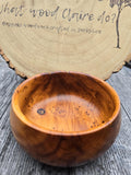Handcrafted Rustic Yew Bowl