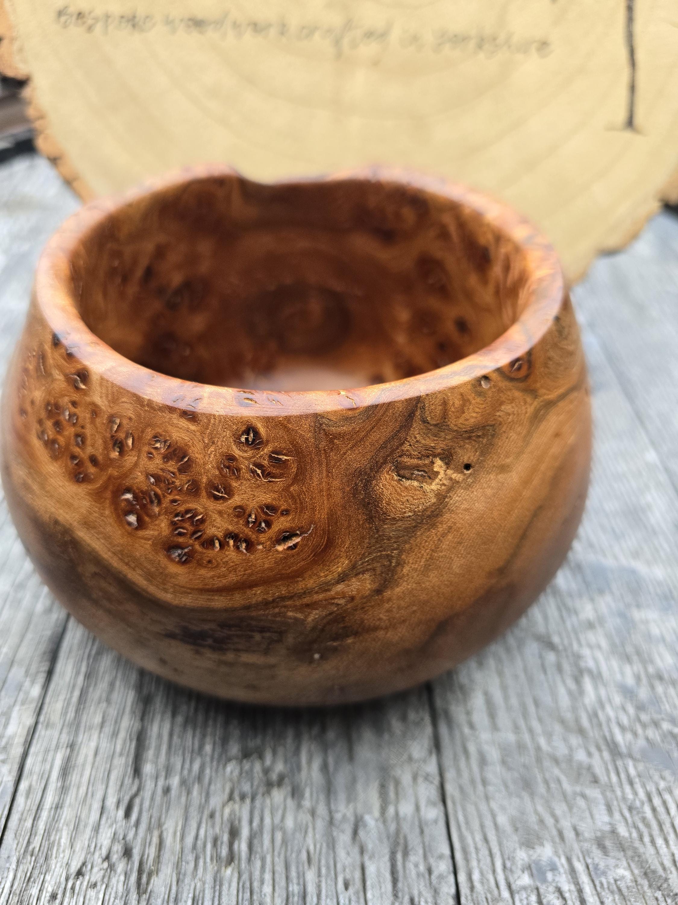 Burr elm bowl